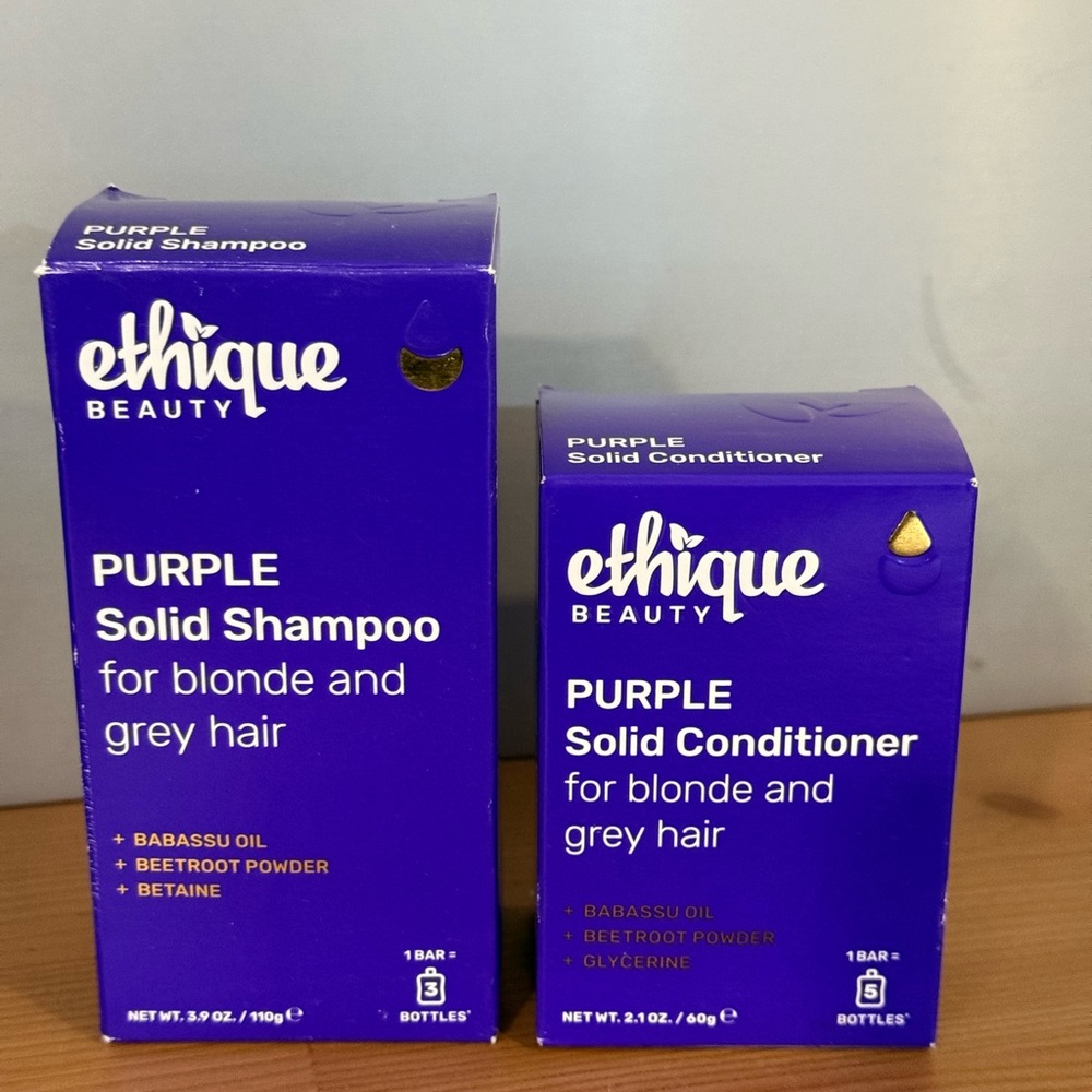 Purple Solid Shampoo for Blonde and Grey Hair
